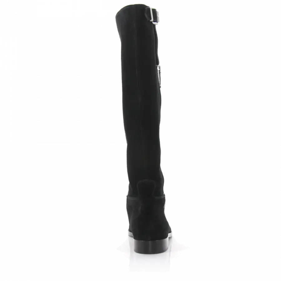 Sergio Rossi - Stiefel Zierschnalle schwarz - schwarz