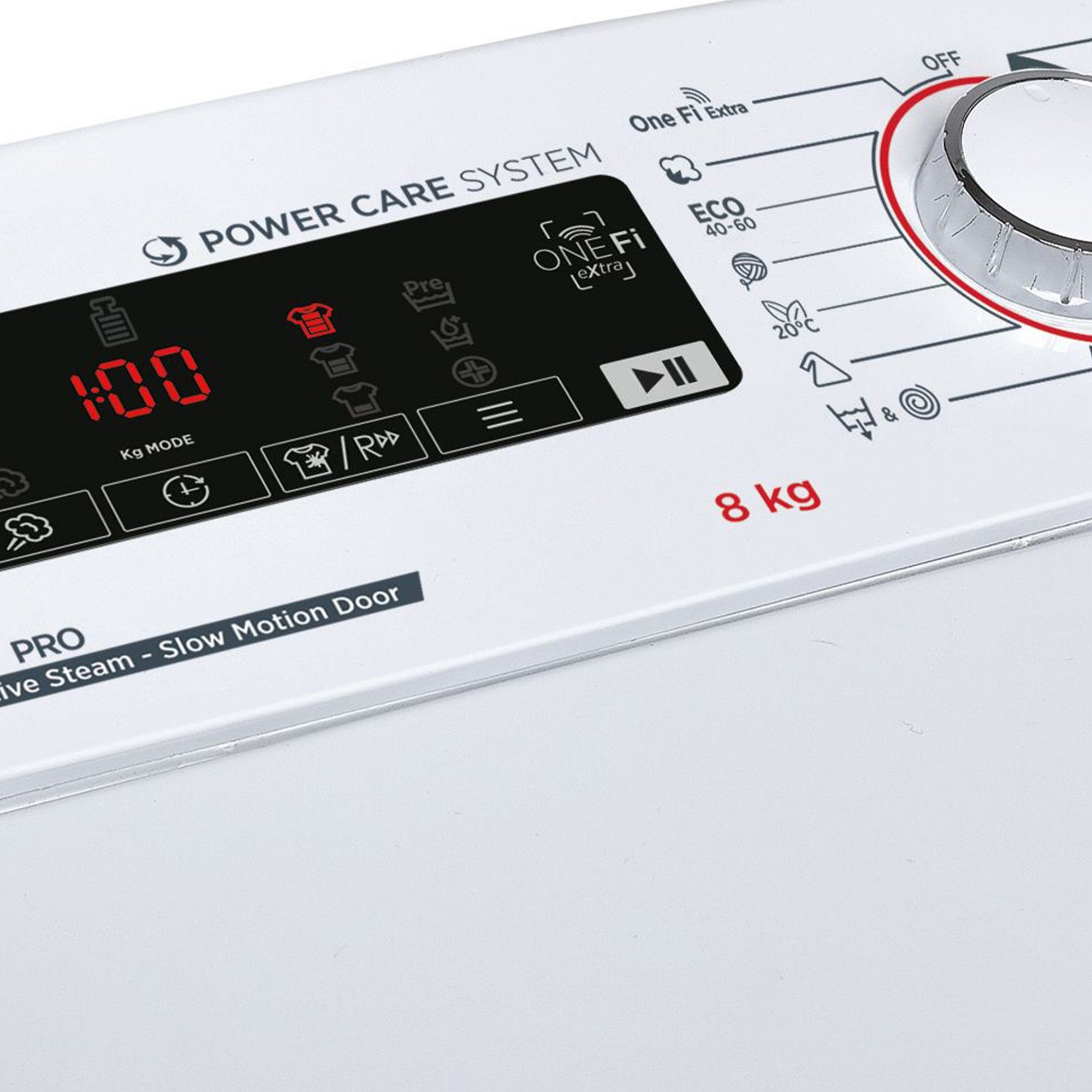 Hoover Waschmaschine Toplader H3TFSMP48TAMCE-S, 8 kg, 1400 U/min, All in One Programm, sanfte Trommelöffnung, 17 Programme