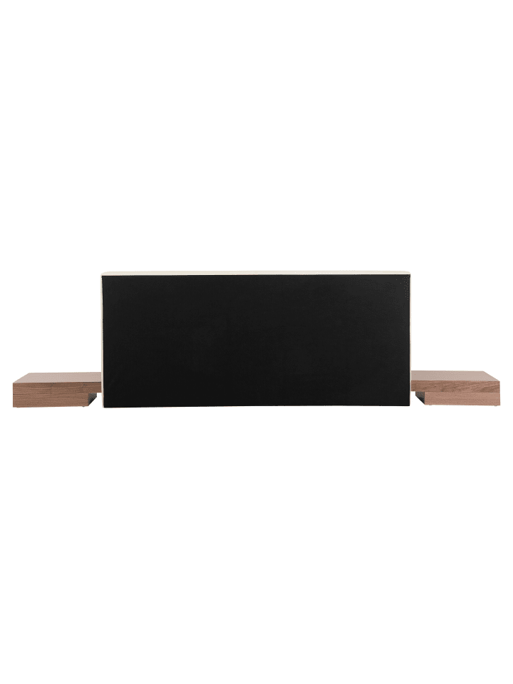 Beliani Doppelbett ZEN in Heller Holzfarbton/Weiß - (W) 308 x (H) 86 x (L) 229 cm günstig kaufen onesize