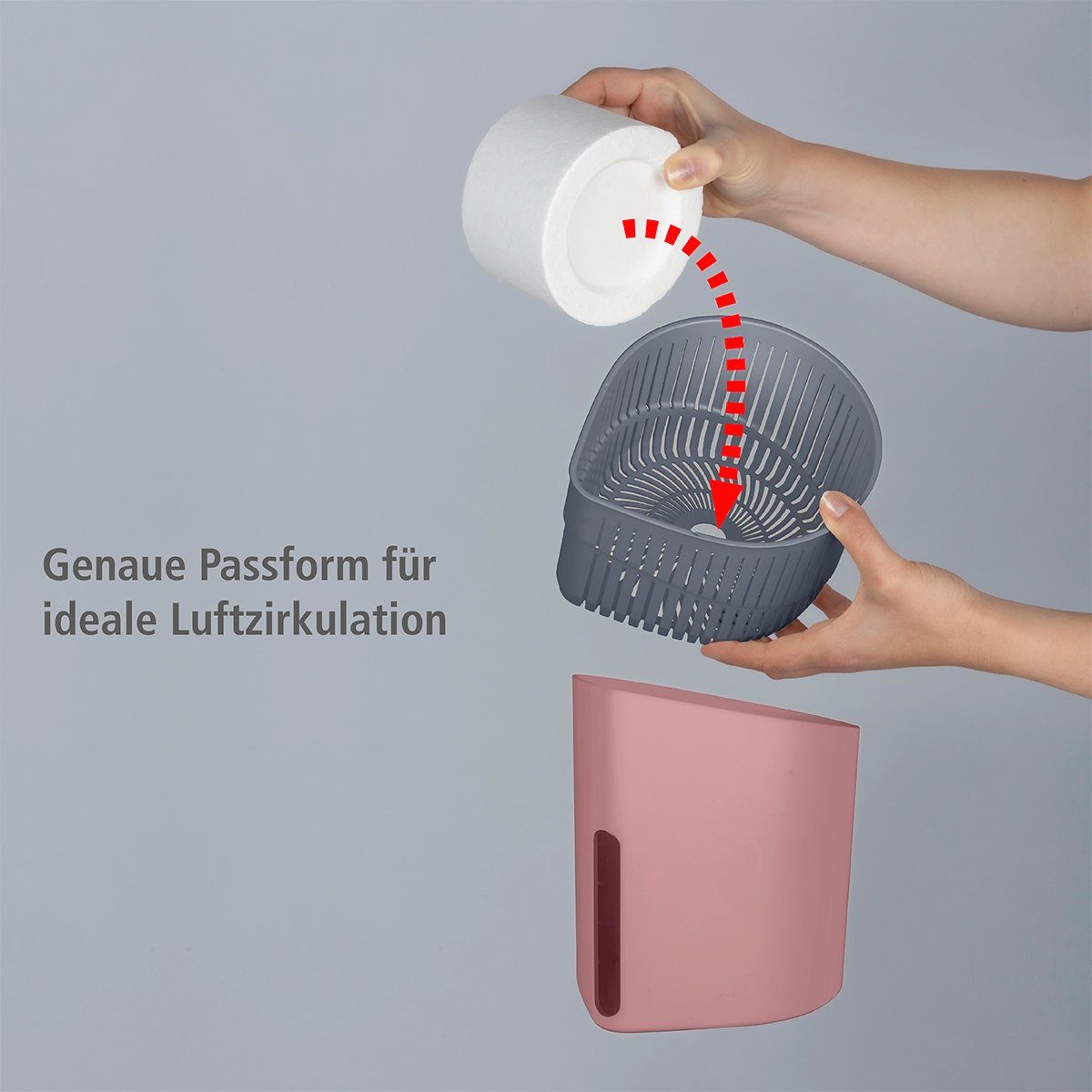 WENKO Luftentfeuchter Drop, für 80 m³ Räume, 1 x 1000 g
