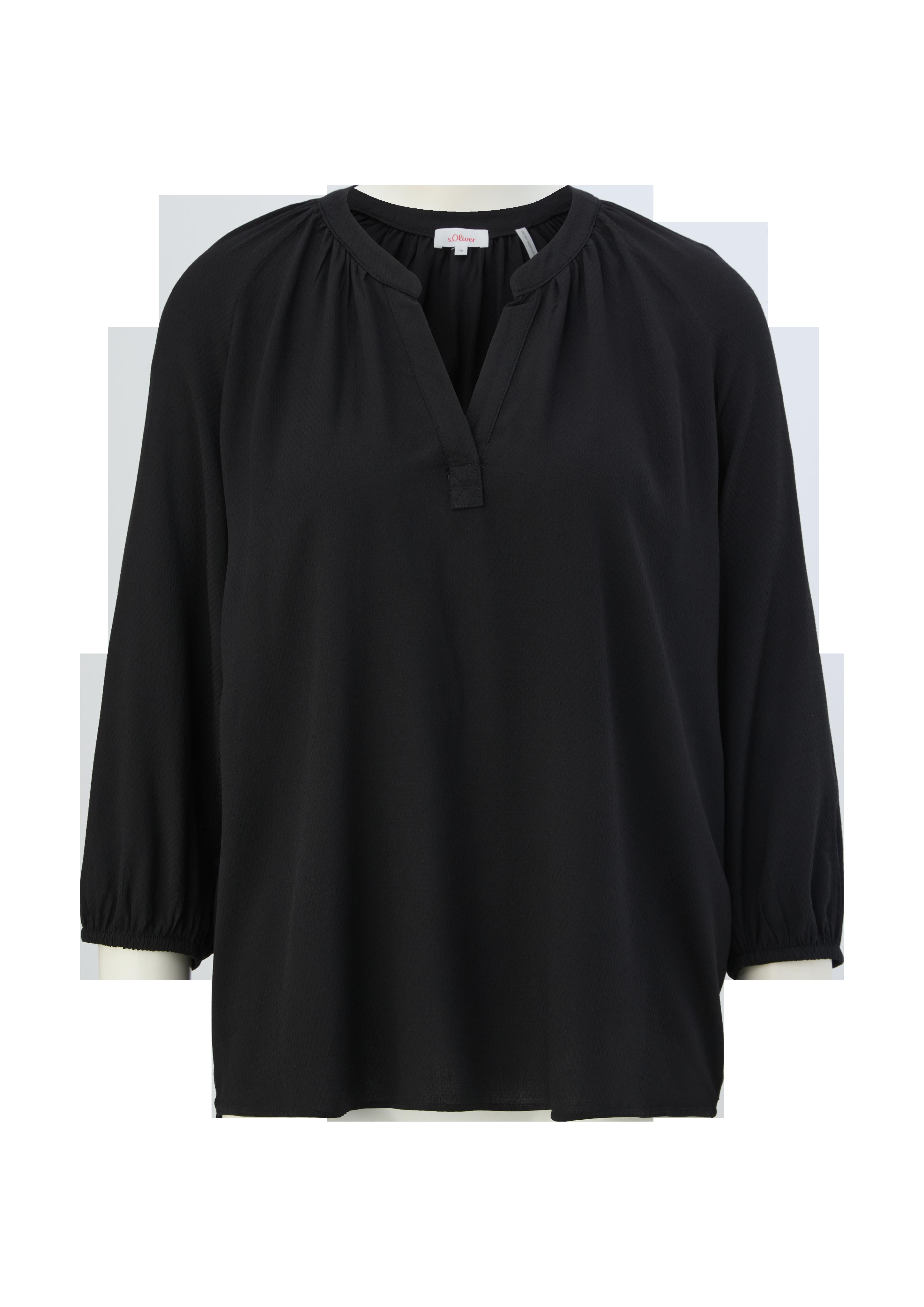 Viskosebluse mit Tunika-Ausschnitt  2128374-9999