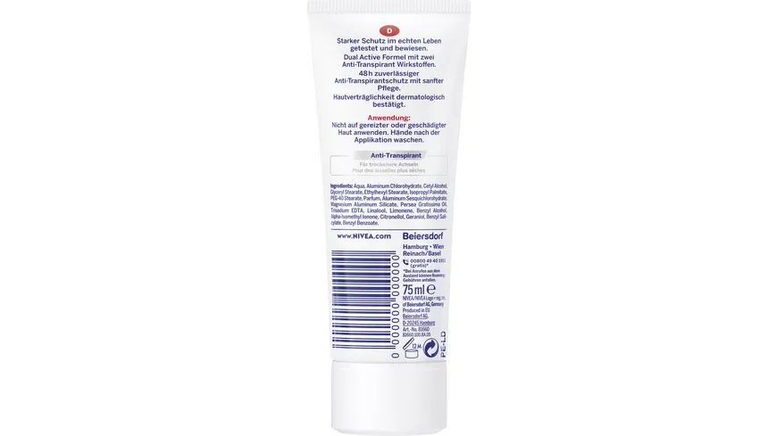 NIVEA Deo Creme Dry Comfort Antitranspirant 75 ml