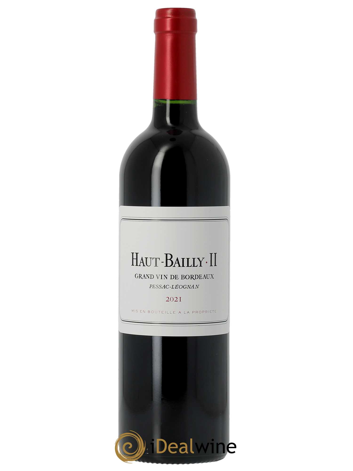 Haut Bailly II (Anciennement La Parde de Haut-Bailly) Second vin  2021 - Lot de 1 Bouteille