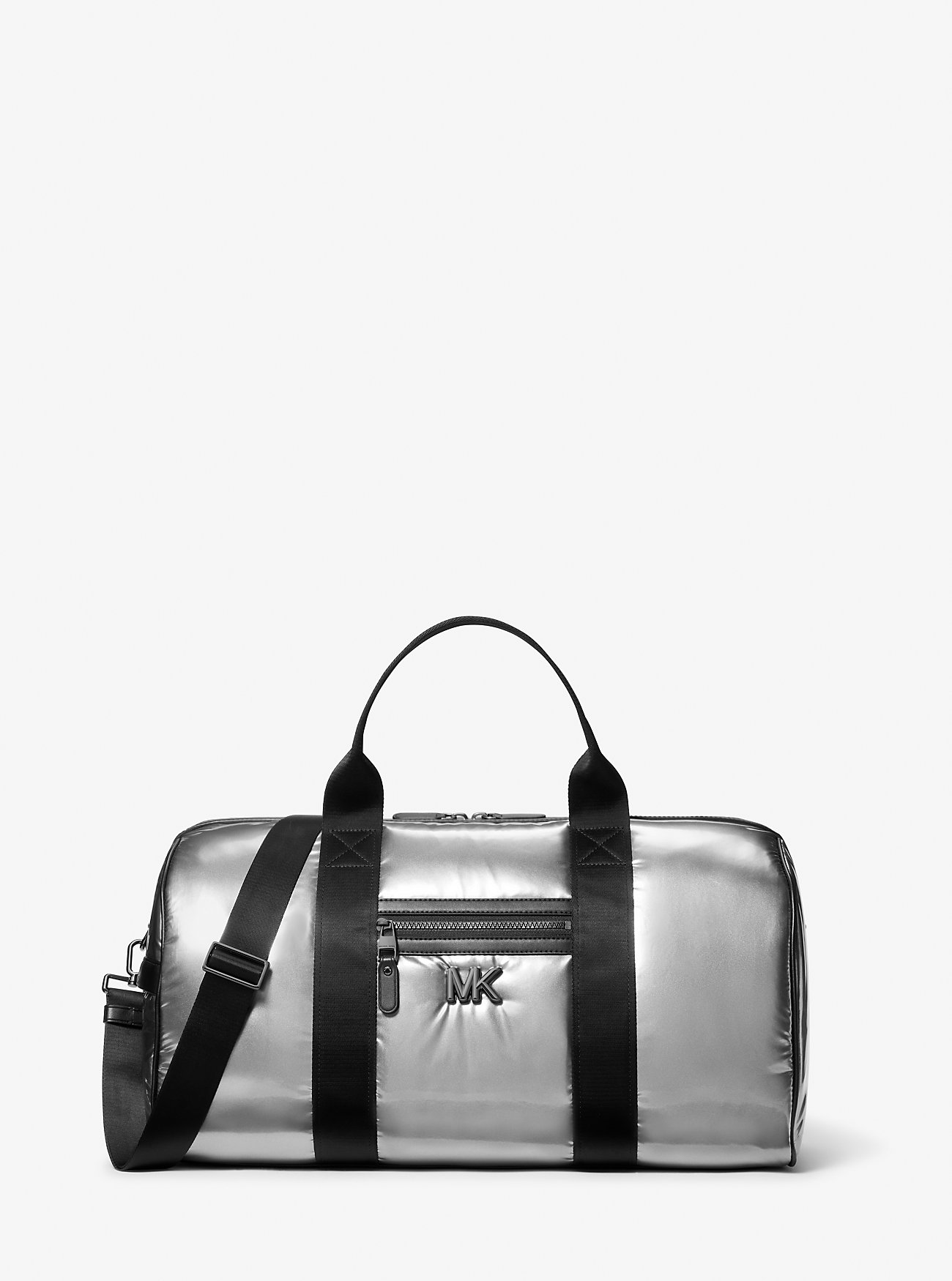 Brooklyn Medium Metallic Puffy Duffel Bag – GUNMETAL