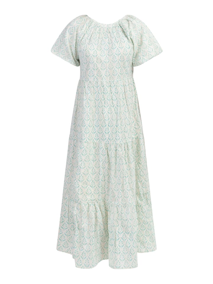 IZIA Kurzarm Maxikleid in Türkis günstig kaufen