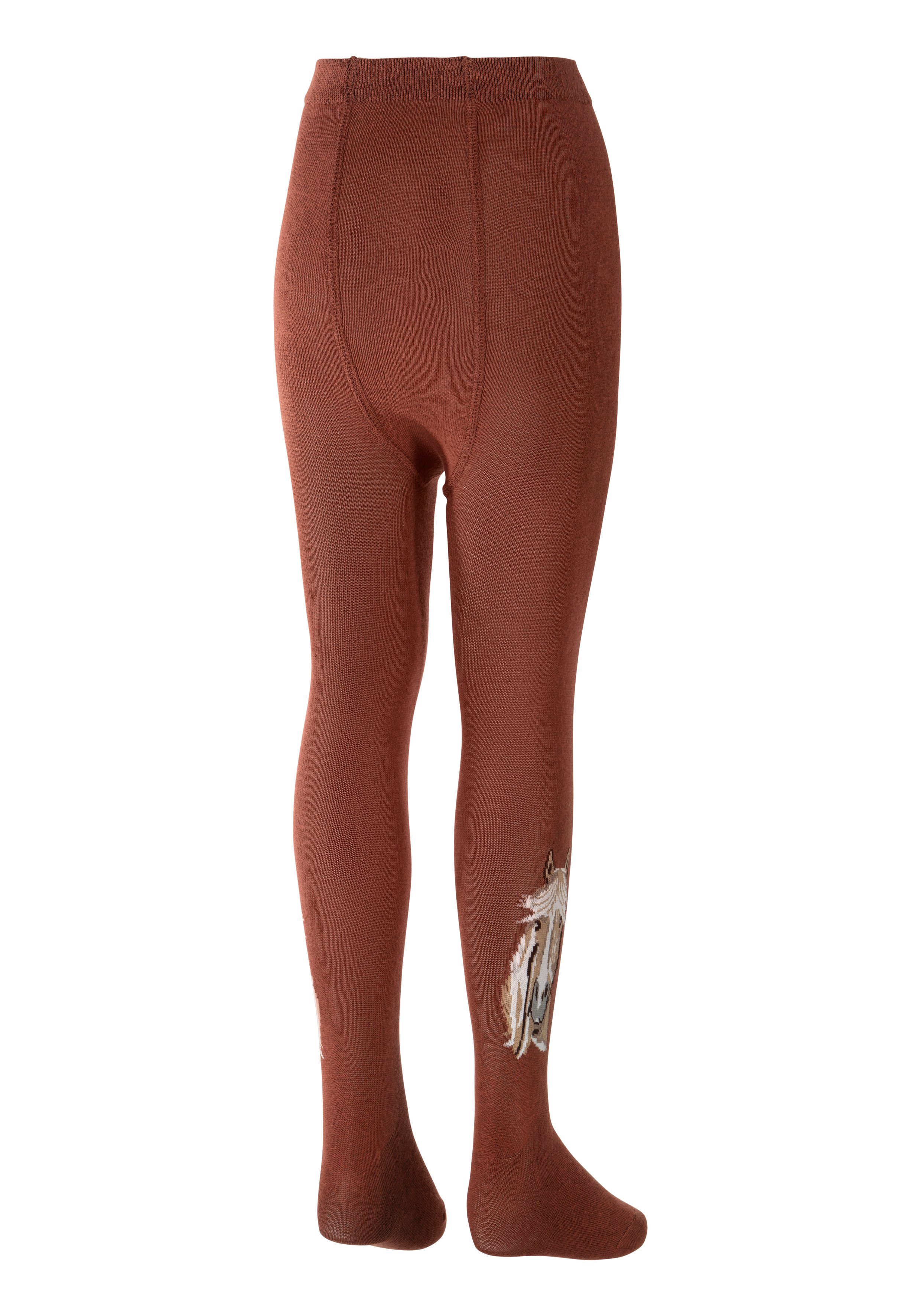 H.I.S Strickstrumpfhose (Packung 3 St) mit Pferde Motiven