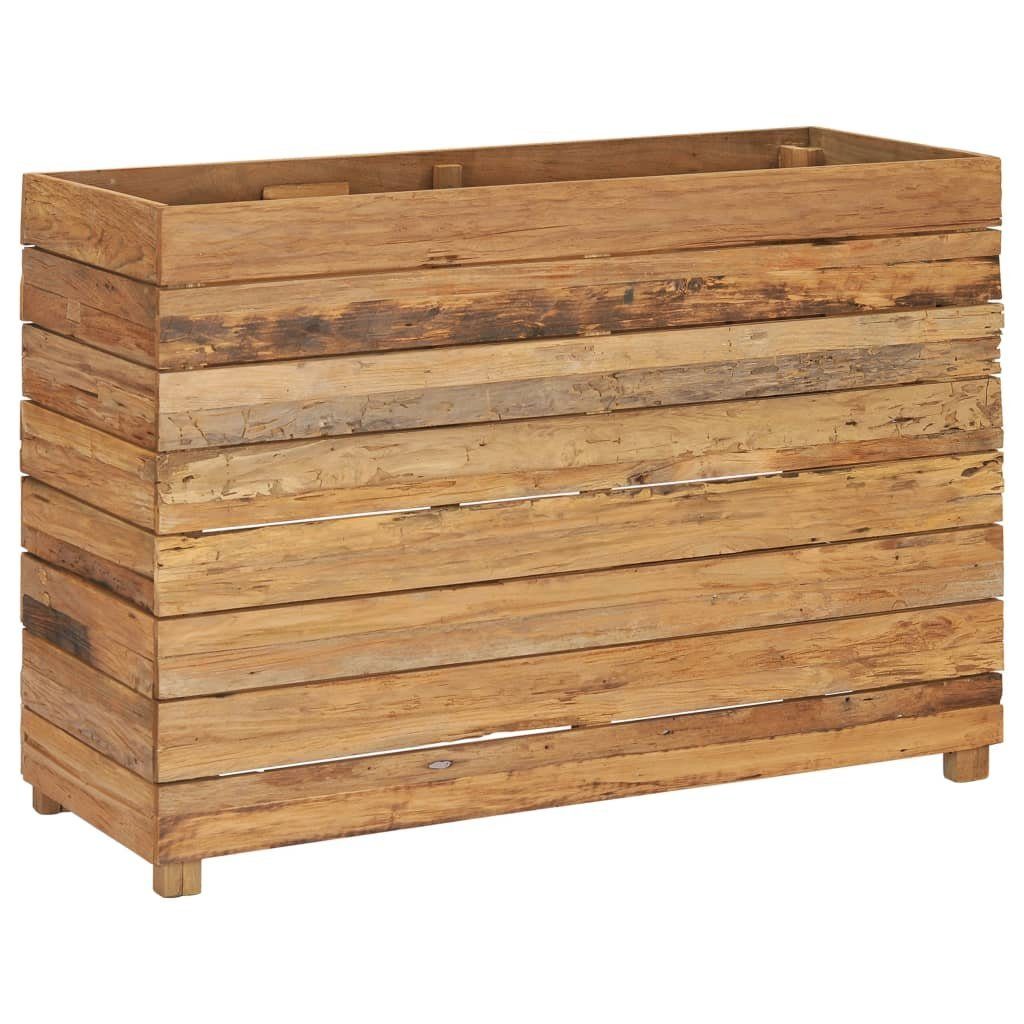DOTMALL Hochbeet Hochbeet 100x40x72 cm Massivholz Teak und Stahl