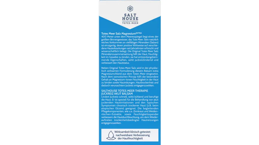 SALTHOUSE® Totes Meer Therapie Juckreiz Akut Balsam 75 ml