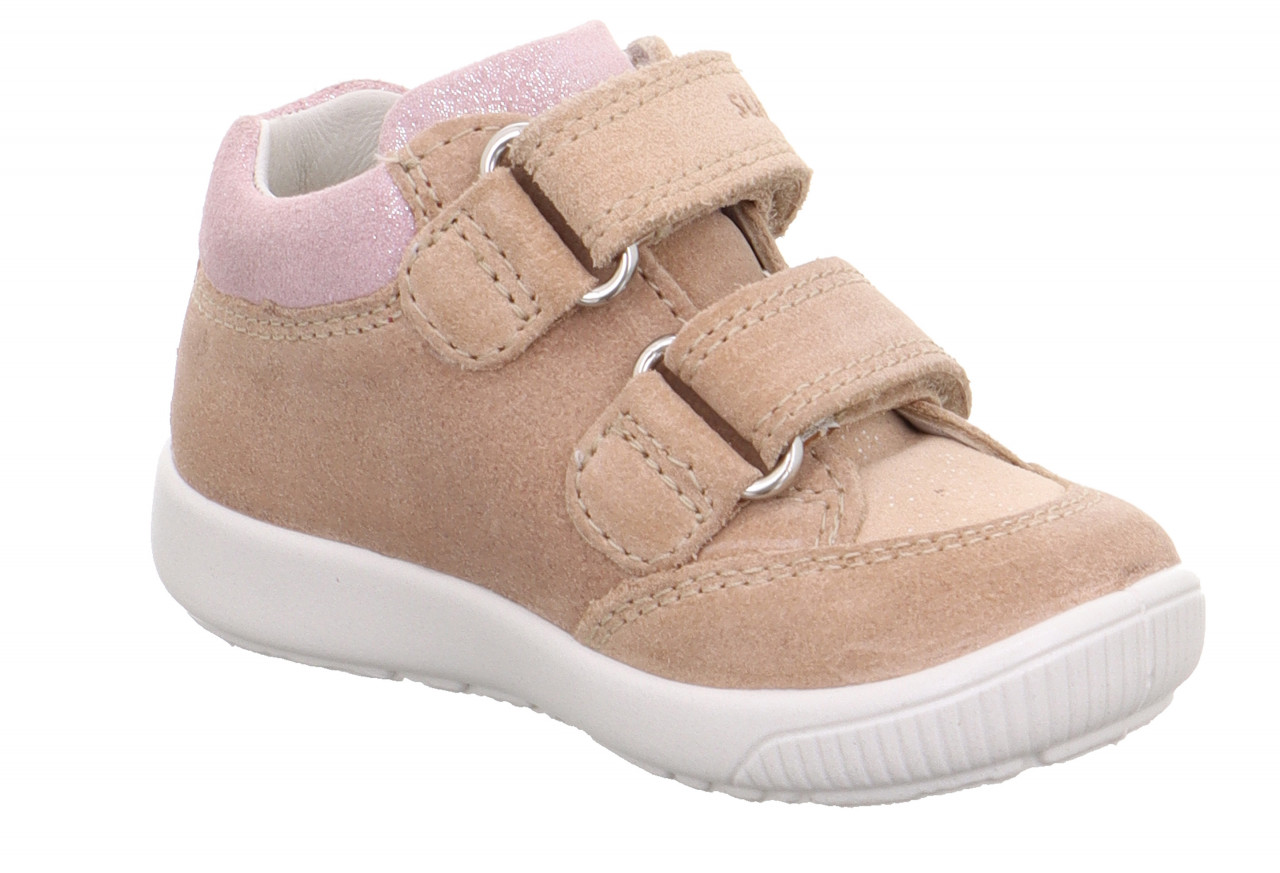 STARLIGHT - Beige/RosaSneaker low mit Klettverschluss