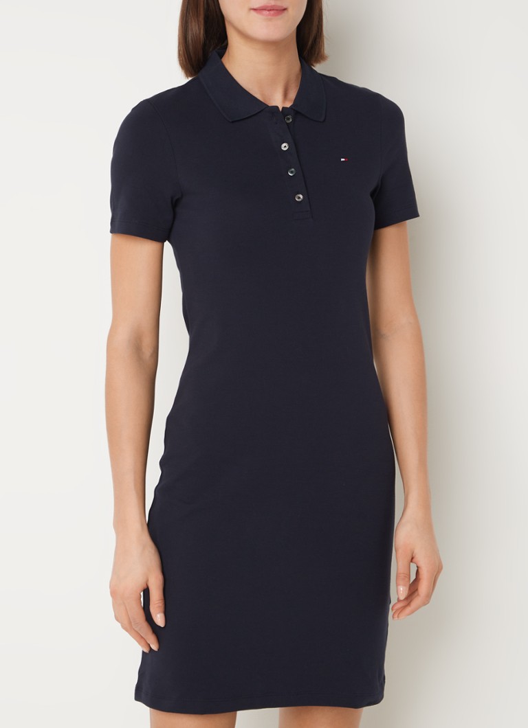 Minišaty Tommy Hilfiger z piké bavlny s polo golierom