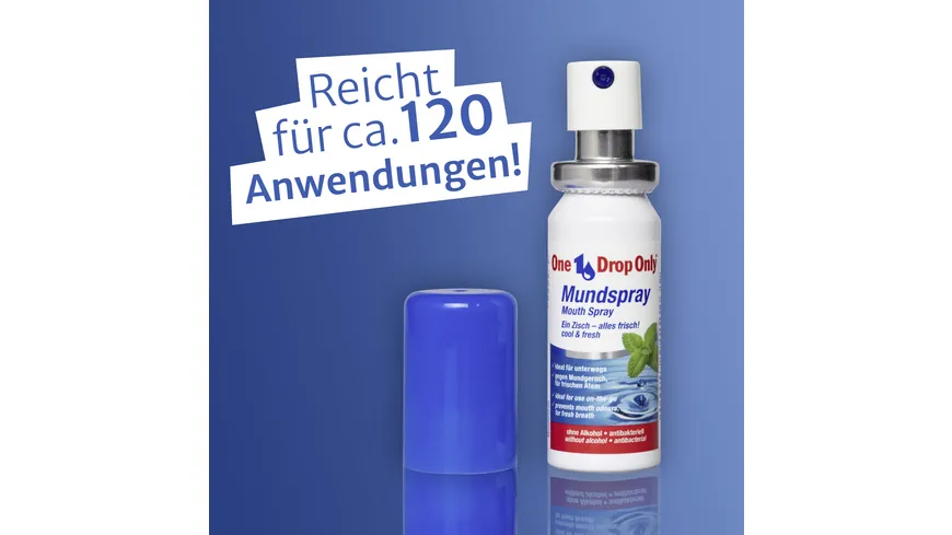One Drop Only antibakterielles Mundspray mit natürlichen Inhaltsstoffen 15 ml
