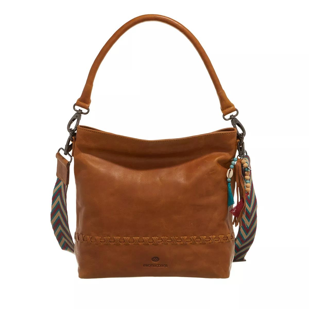 MICMACBAGS Handtaschen braun Hobo Bag