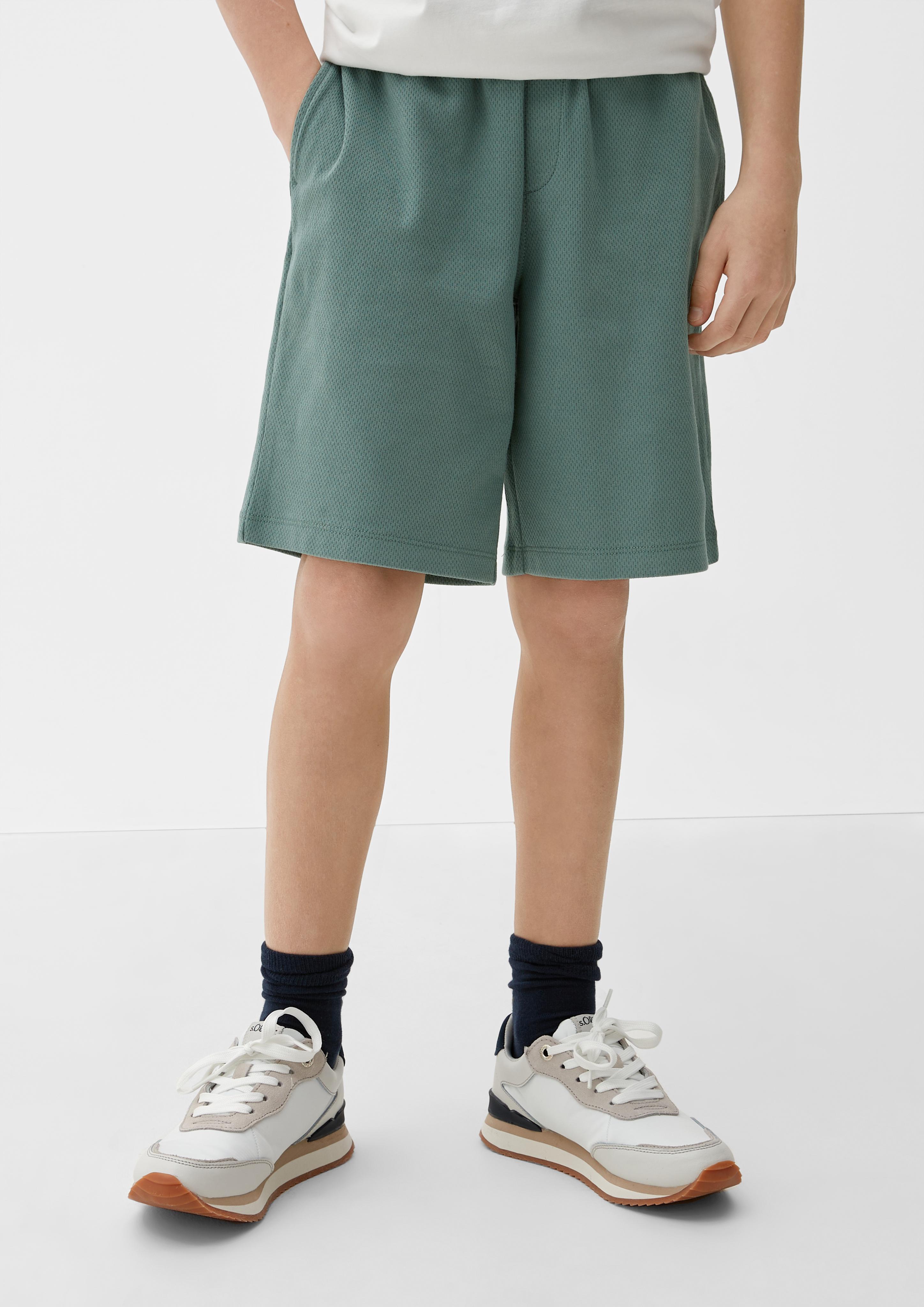 Regular: Short aus Strukturjersey  2128635-6714