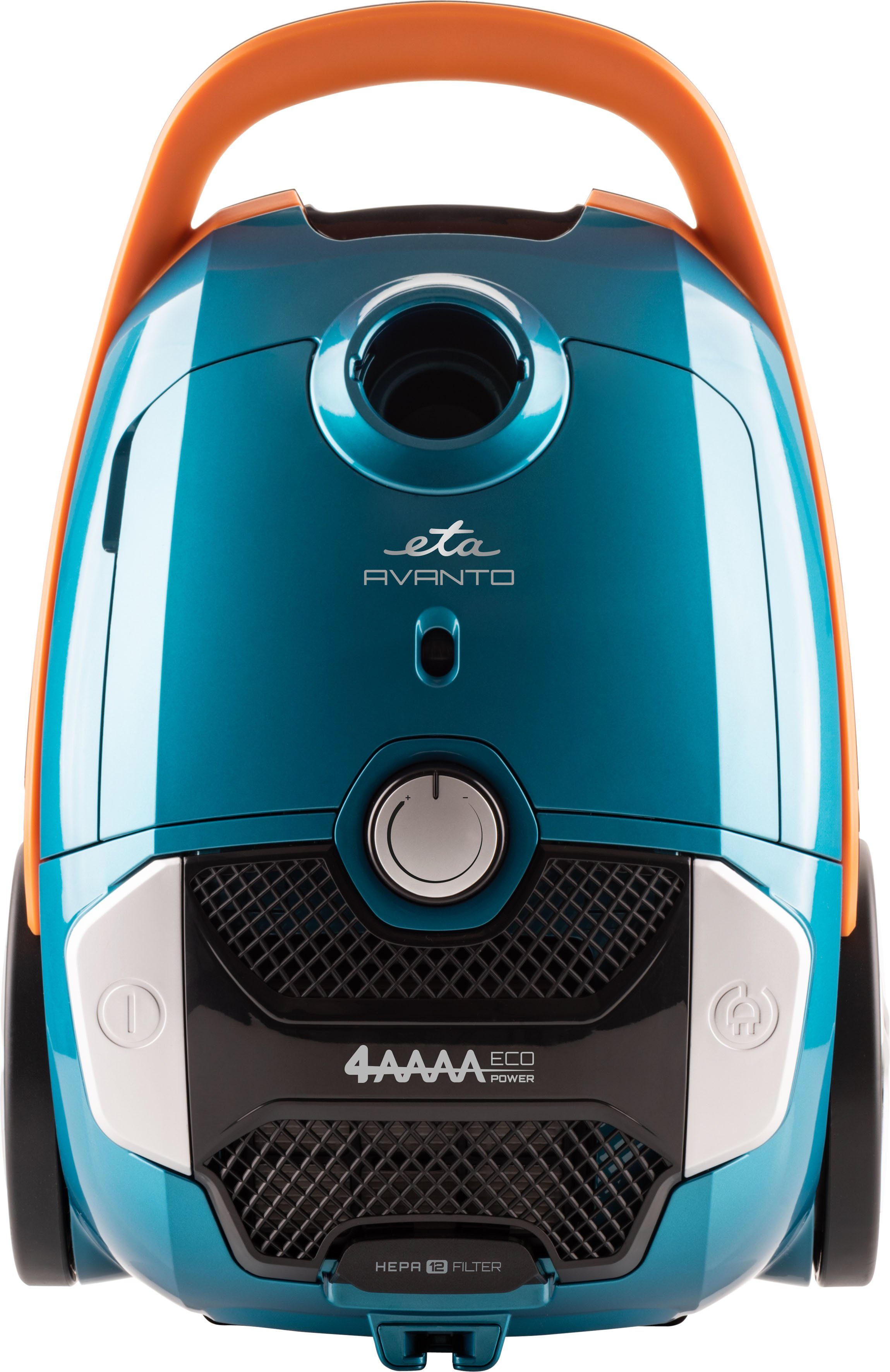 eta Bodenstaubsauger AVANTO blau ETA351990010, 800 W, mit Beutel, HEPA Filter Nr. 12, geeignet für Haushalt mit Haustieren.