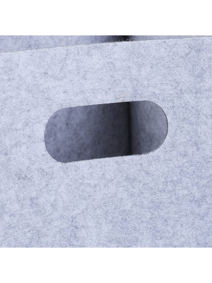 relaxdays 2 x Aufbewahrungsbox in Grau - (B)30 x (H)30 x (T)30 cm günstig kaufen onesize