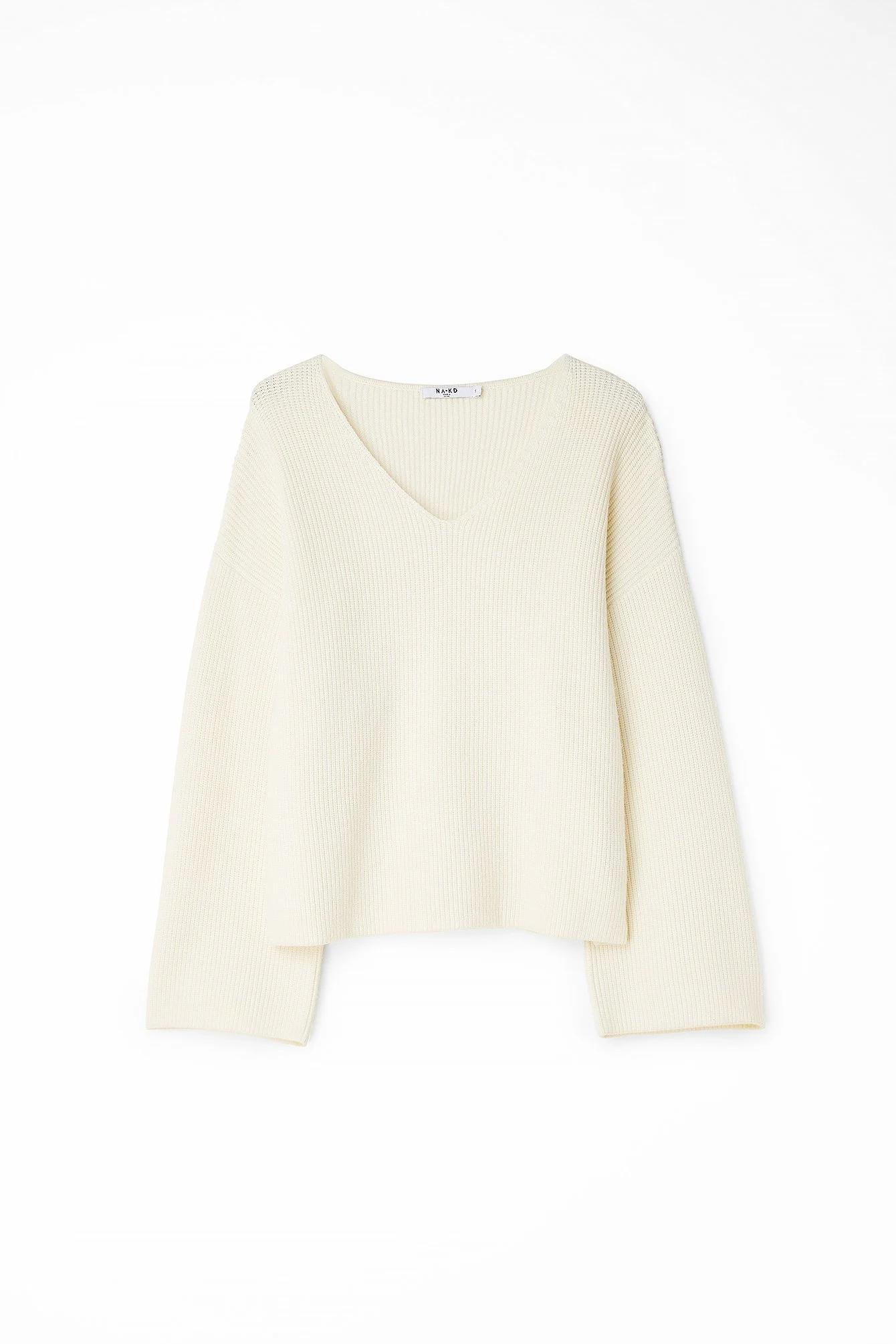 V-Ausschnitt Strickpullover