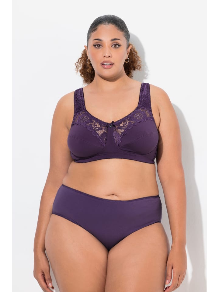 Ulla Popken Entlastungs-BH in aubergine günstig kaufen