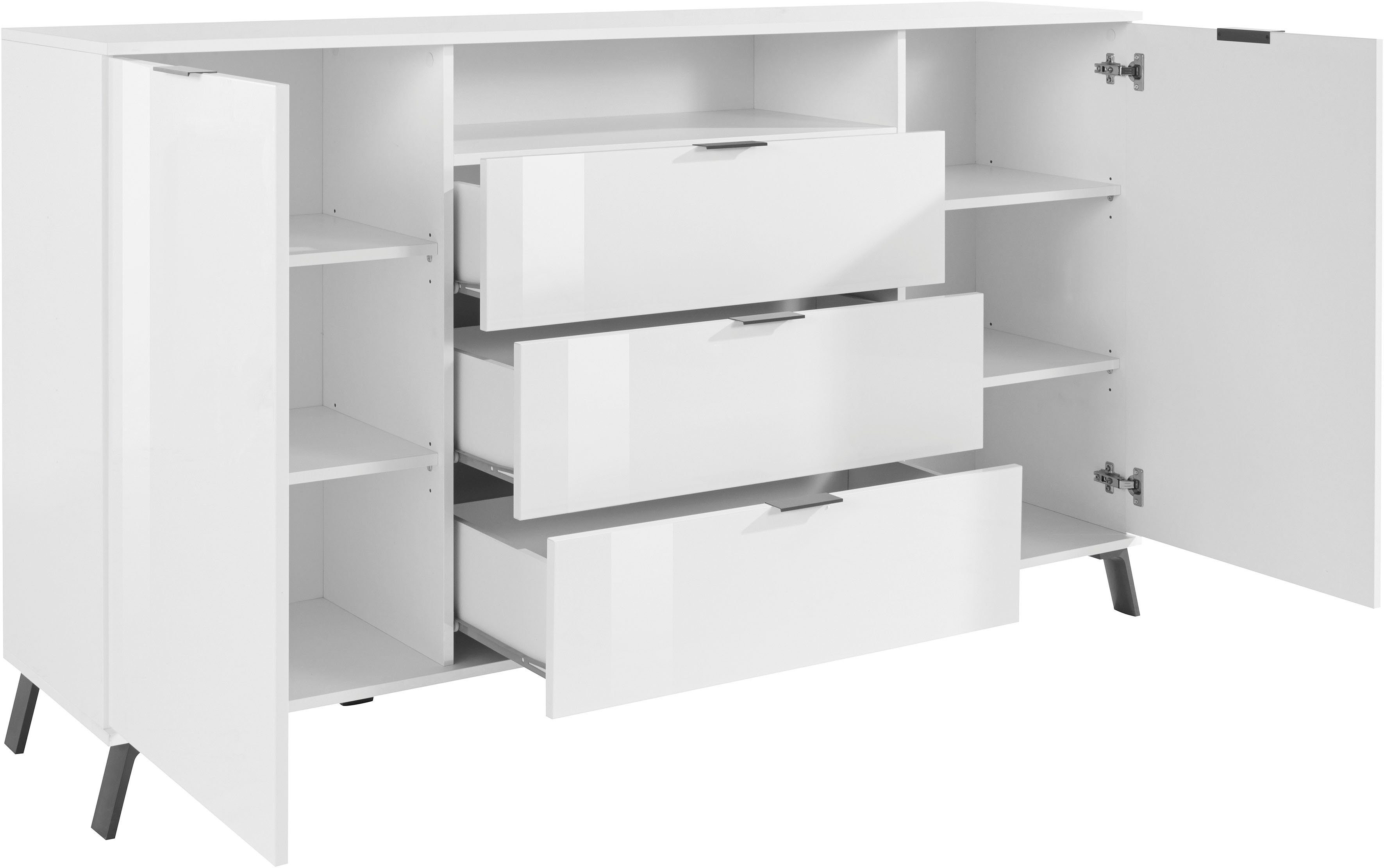 KITALY Highboard CASANOVA, Höhe ca. 100 cm