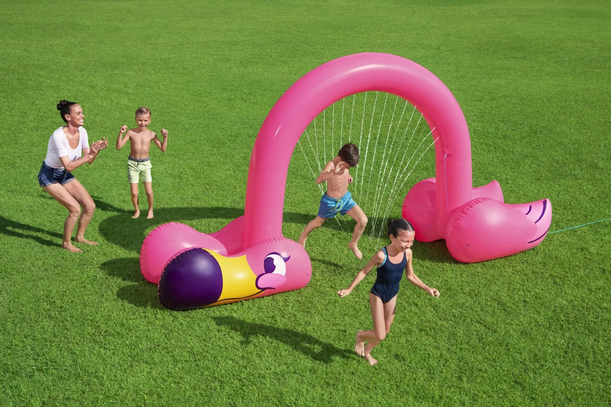 H2OGO! Jumbo Pink Flamingo Inflatable Kids Sprinkler Arch