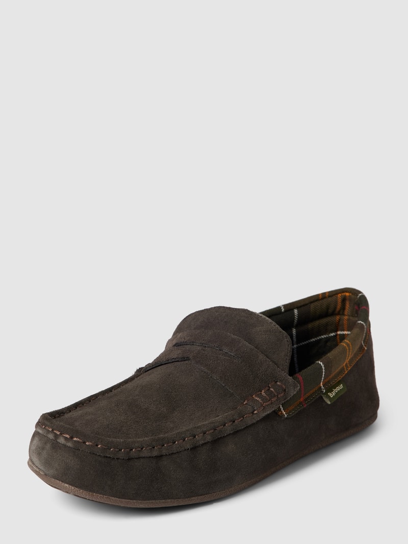 Penny Loafer mit Schaftbrücke Modell 'PORTERFIELD' in dunkelbraun
