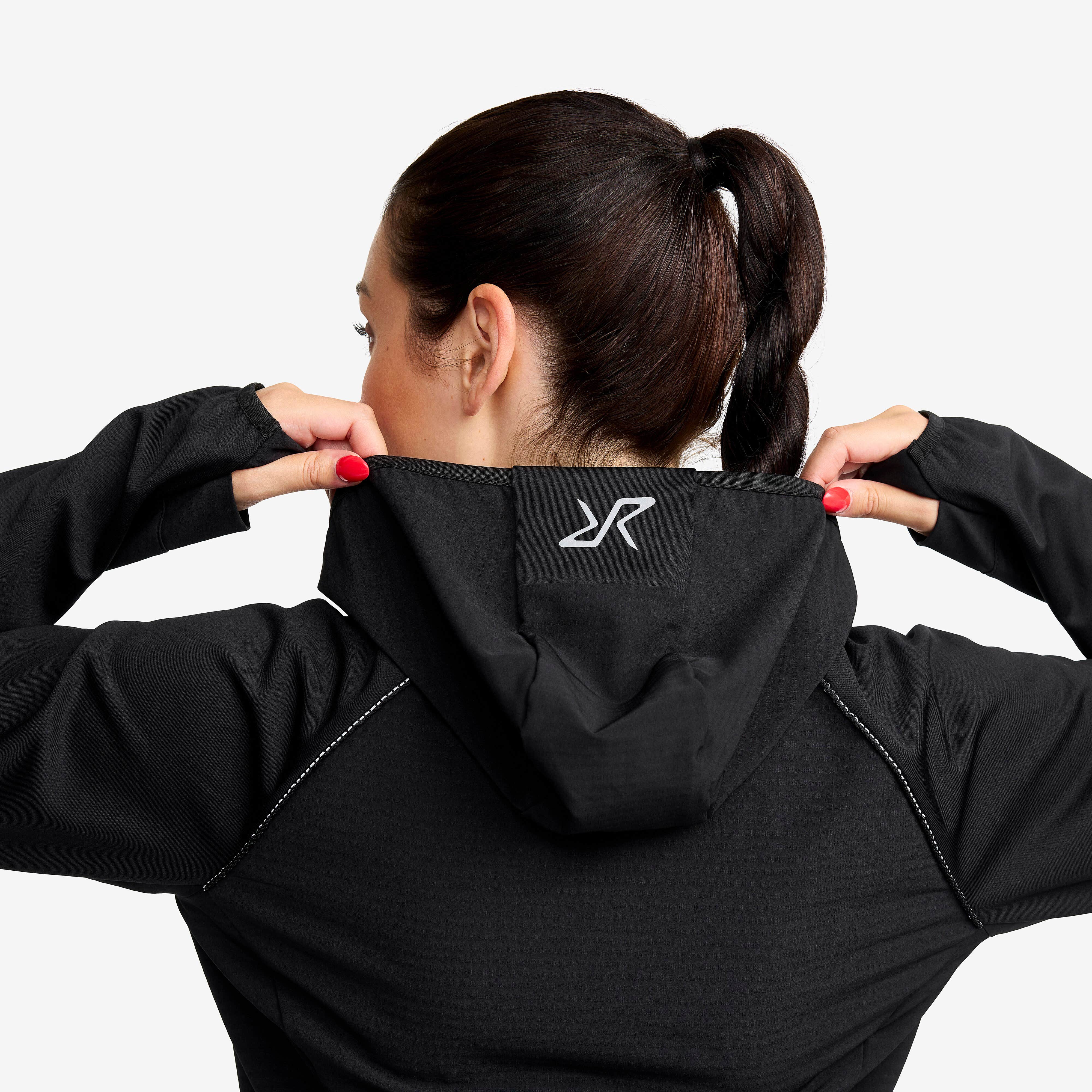Pace Hooded Wind Jacket Femme Black