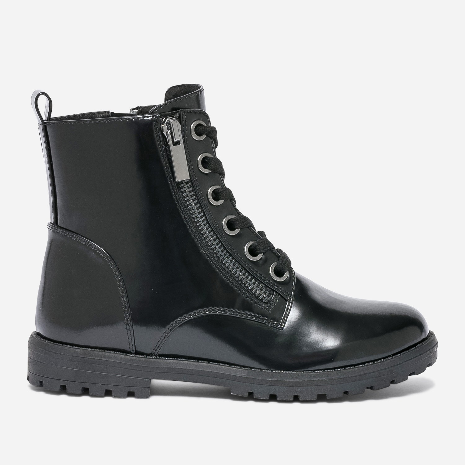 Bottine noir à zip