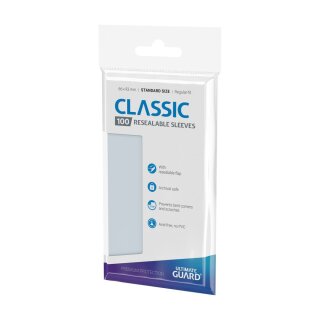 Ultimate Guard Classic Sleeves wiederverschließbar Standardgröße Transparent (100)