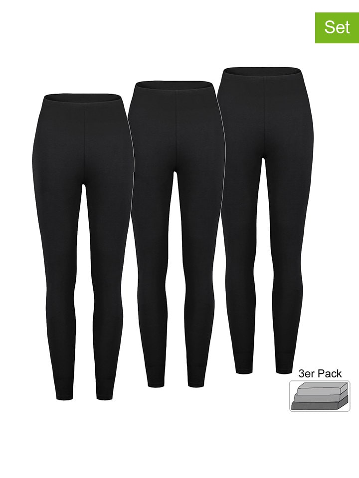 Sublevel 3er-Set: Leggings in Schwarz günstig kaufen