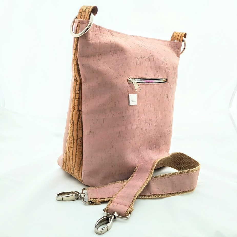TIKIWE Handtaschen rose Totebag aus Kork