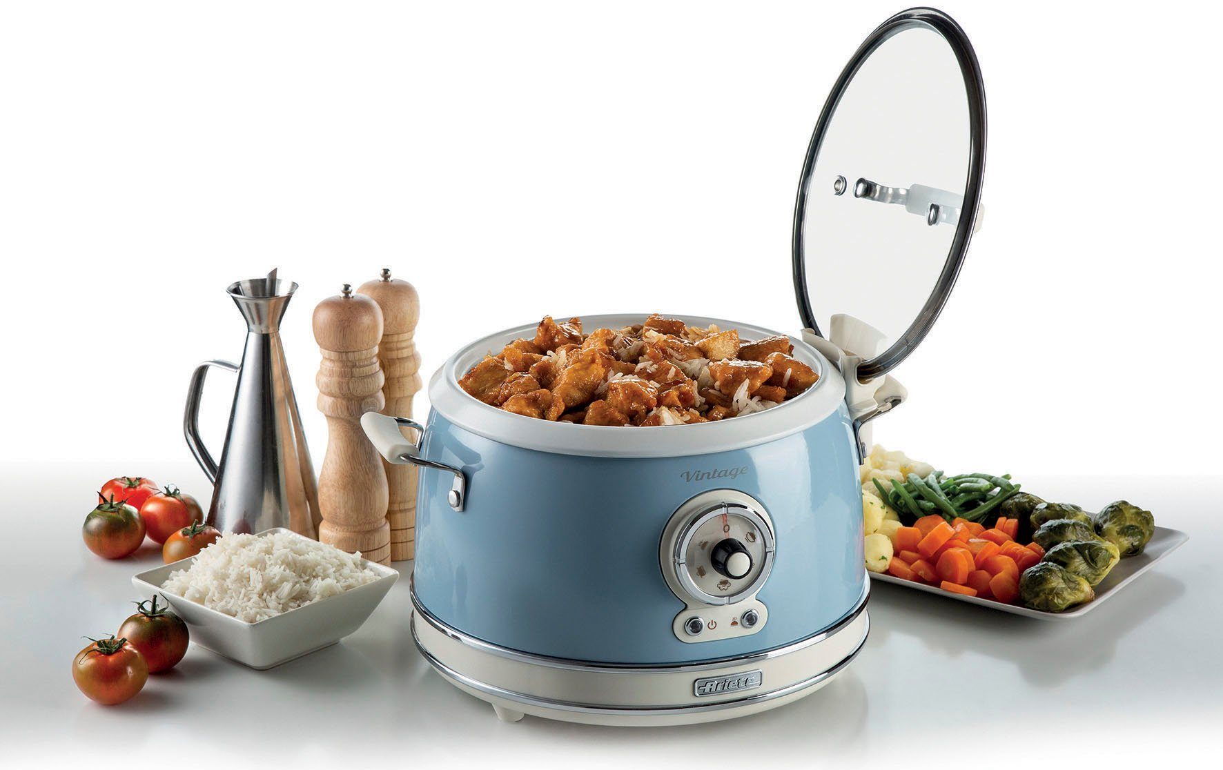 Ariete Multikocher 2904BL, 650 W, 3 l Schüssel