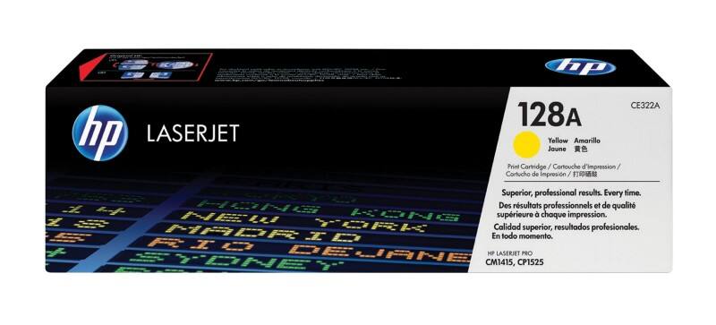 HP 128A Original Tonerkartusche CE322A Gelb