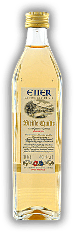 Etter Vieille Quitte Barrique gereift 0,1 Liter Etter Vieille Quitte Barrique gereift 0,1 Liter Eleganter und zartfruchter Quittenbrand. 0,1	 Liter - Vol 40%