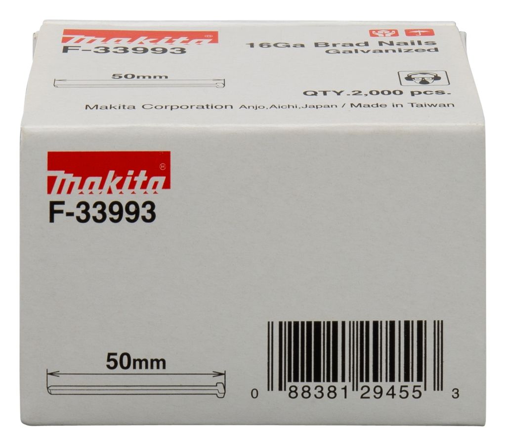 Akcesoria Makita F-33993 Brad 50 mm ocynkowany 2000 sztuk