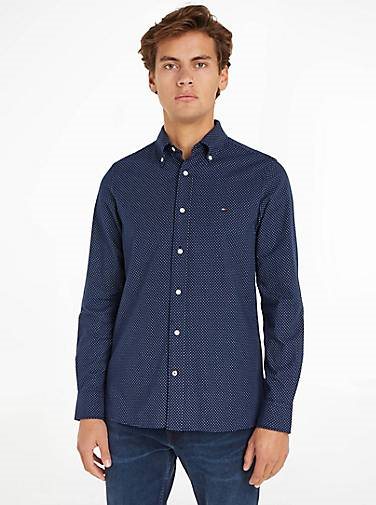 TOMMY HILFIGER Herren Hemd Langarm Slim Fit