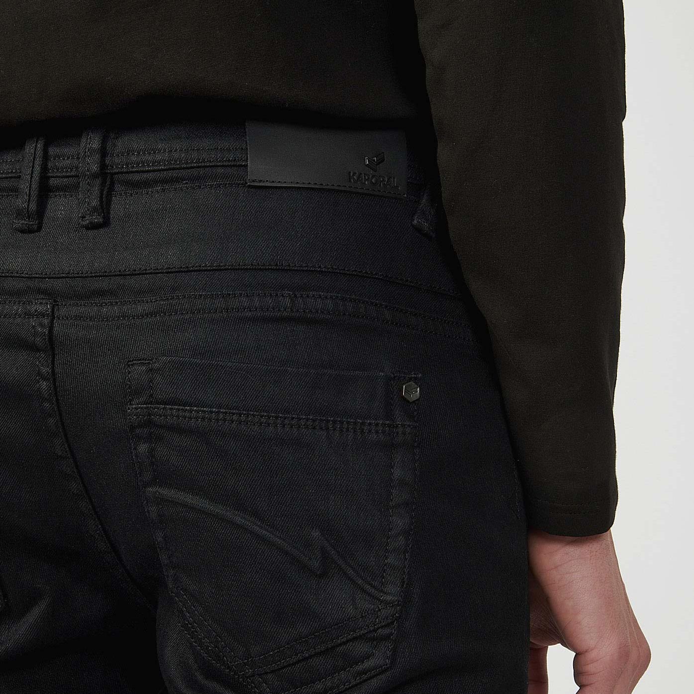 TOBY   Jean noir straight Homme