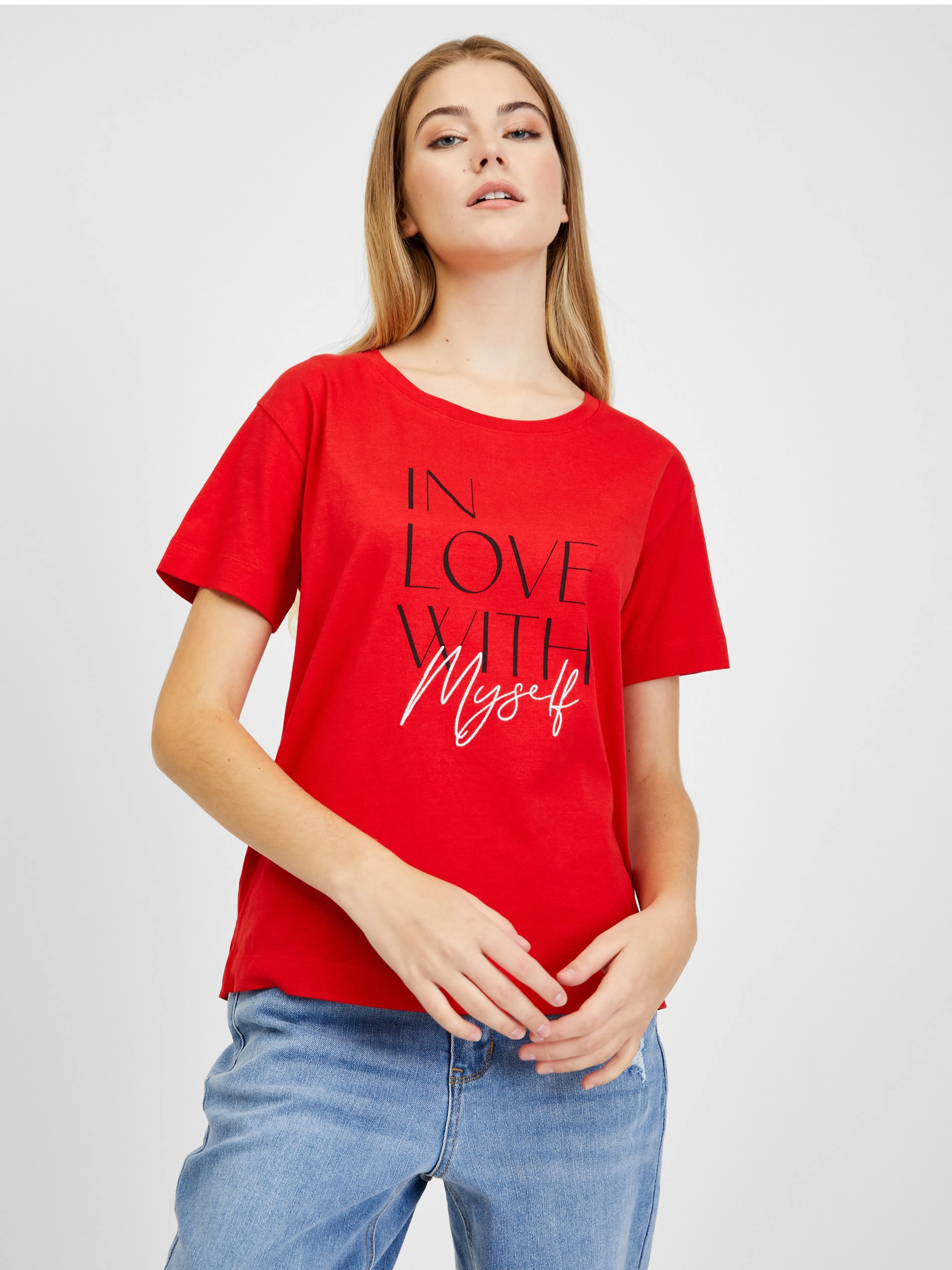 Rotes Damen-T-Shirt ORSAY
