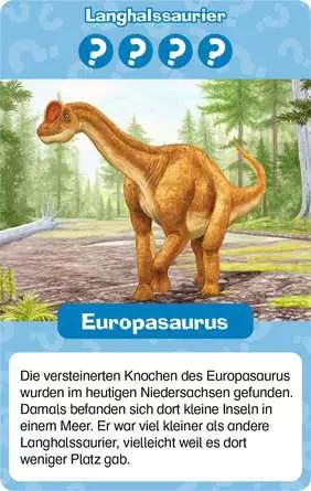 Wieso? Weshalb? Warum? Dinosaurier Quartett - Reisespiel ab 4 Jahren