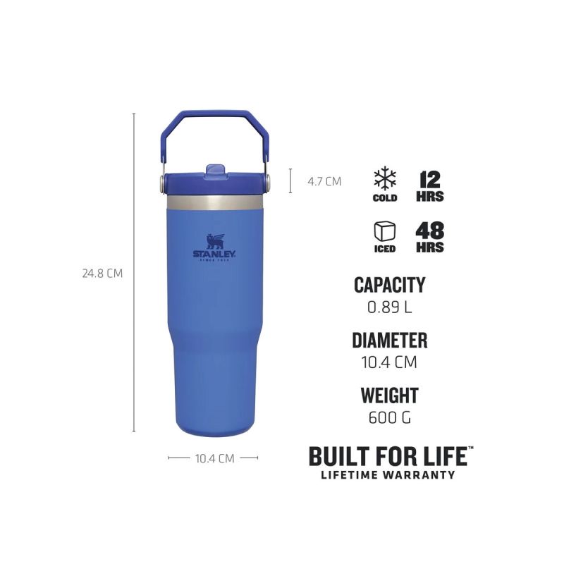 Stanley GO Iceflow Flip Straw Tumbler 30oz \/890ml Iris