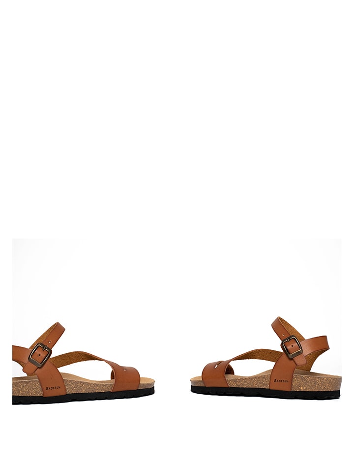 BACKSUN Sandalen in Hellbraun günstig kaufen