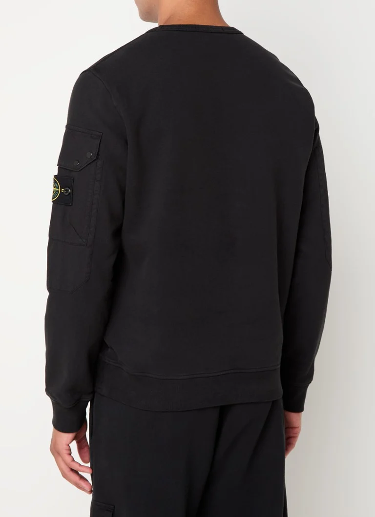 Πουλόβερ Stone Island 63920 με πέτο και λογότυπο