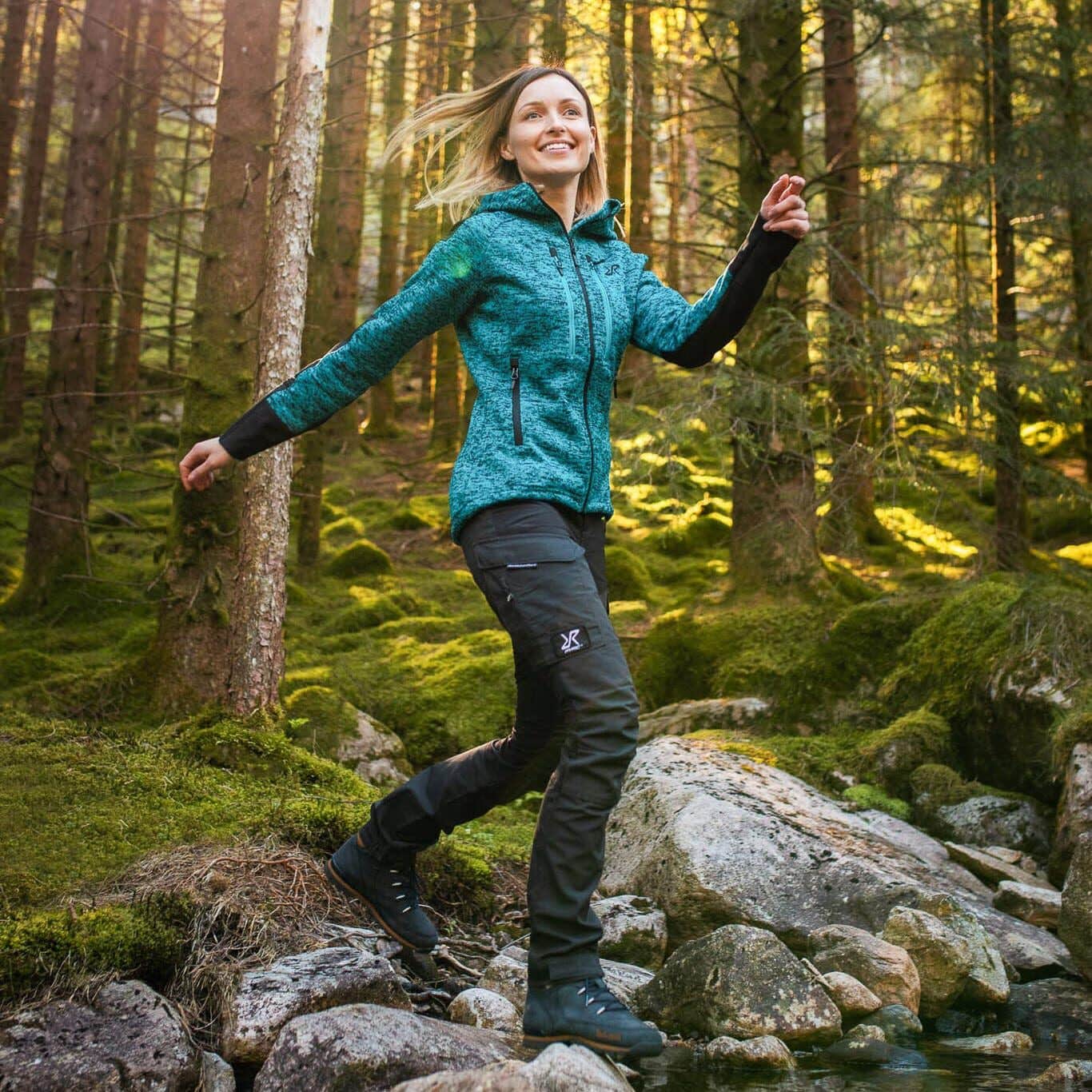 Tornado Hoodie Femme Ocean Teal