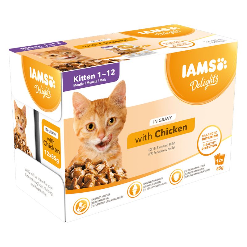 IAMS Delights Kitten Huhn in Sauce zu TOP-Preisen