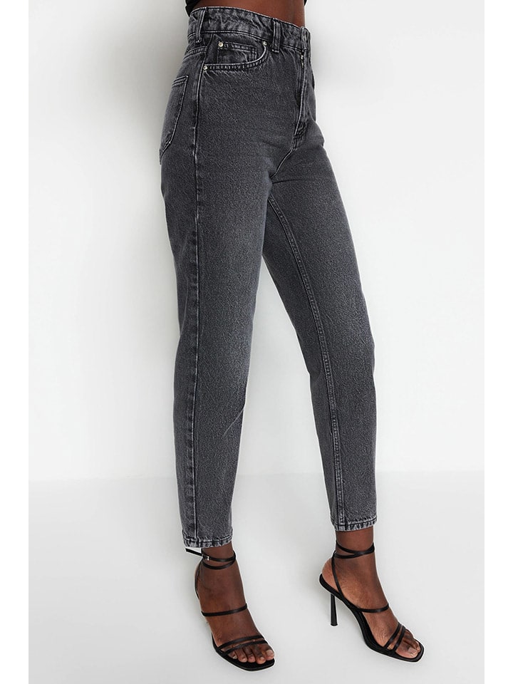 trendyol Jeans - Mom fit - in Anthrazit günstig kaufen