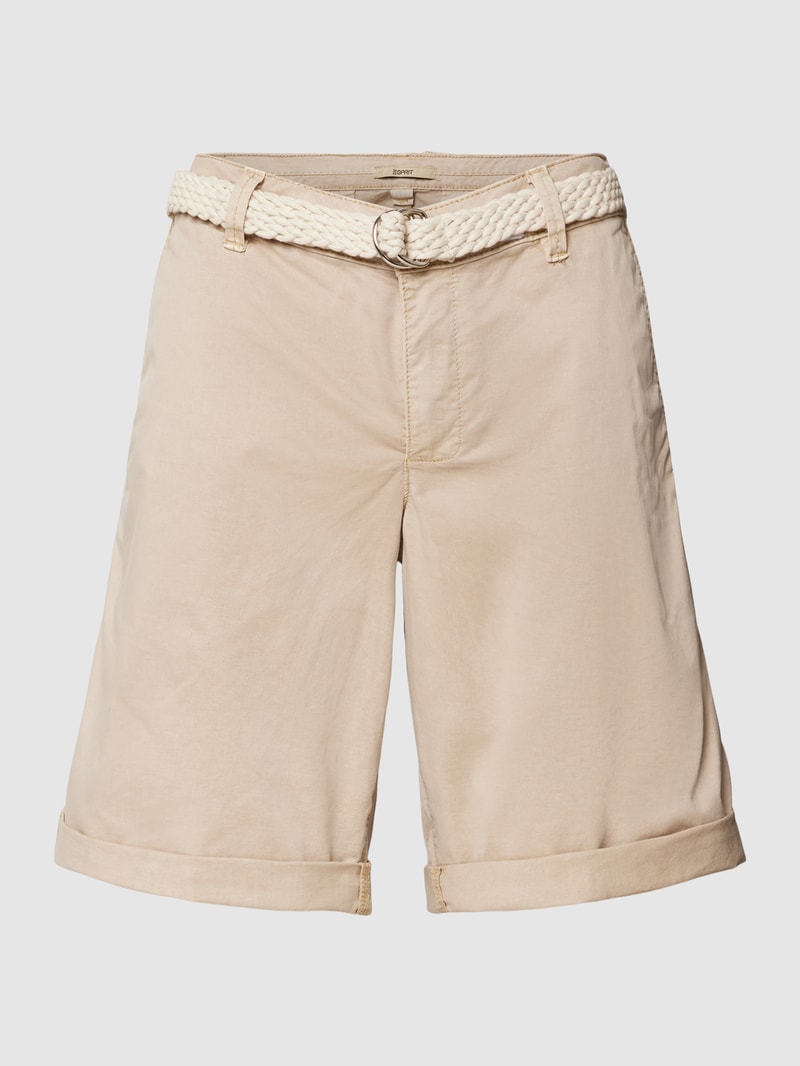 Bermudas mit seitlichen Eingrifftaschen Modell 'CHINO' in beige
