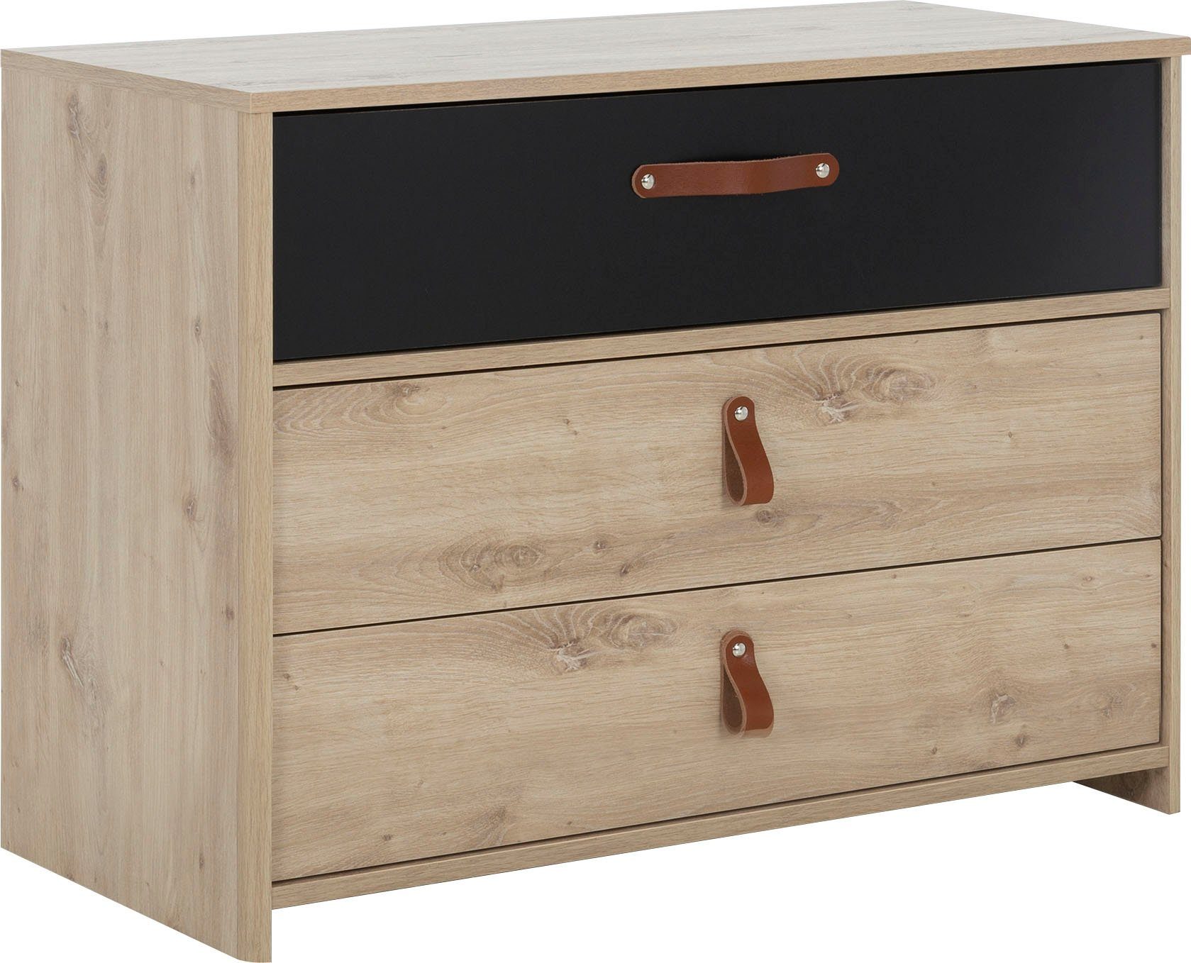 Gami Jugendzimmer-Set Arthus, (5-St., Bett mit Kopfteil, Kleiderschrank, Kommode, hohe Kommode)
