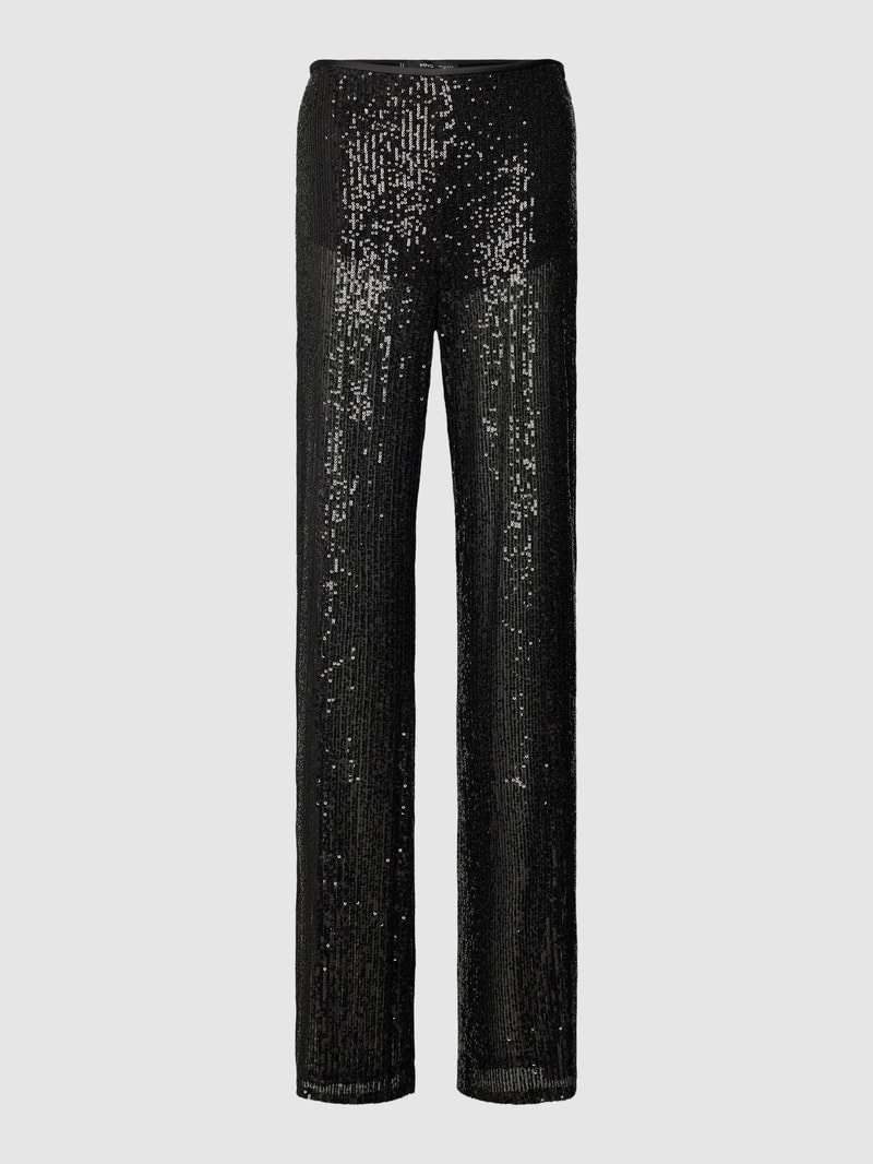 Hose mit Stretch-Anteil Modell 'GLITTER' in black