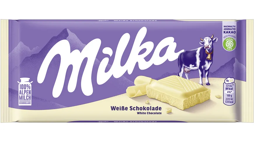 Milka Schokoladentafel Weiße Schokolade 100 g