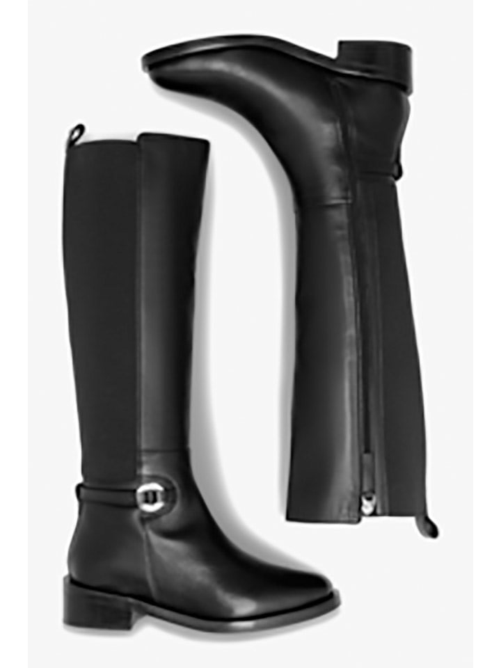 Gino Rossi Leder-Stiefel in Schwarz günstig kaufen