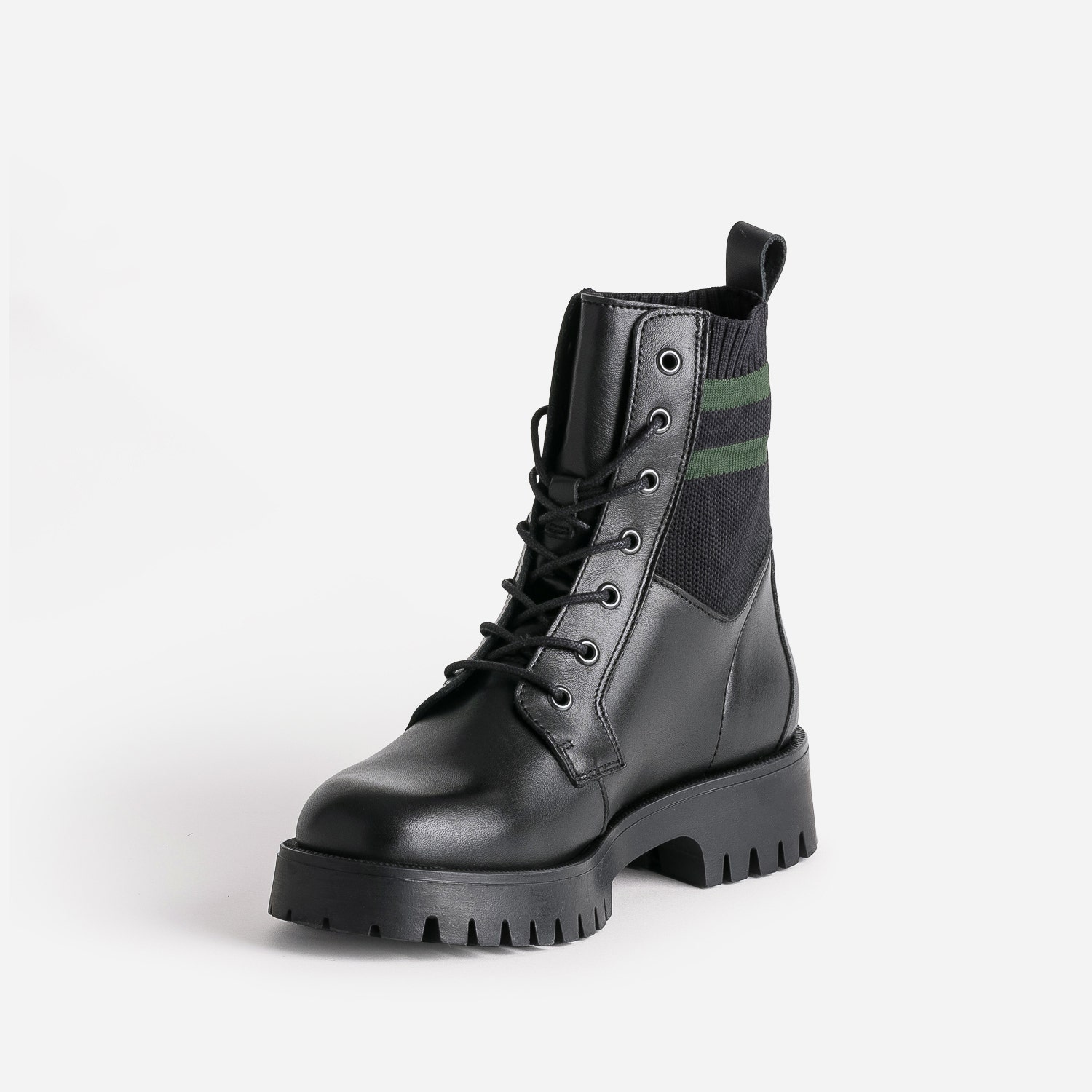 Boots à lacet TEXTO noir éco conçu cuir
