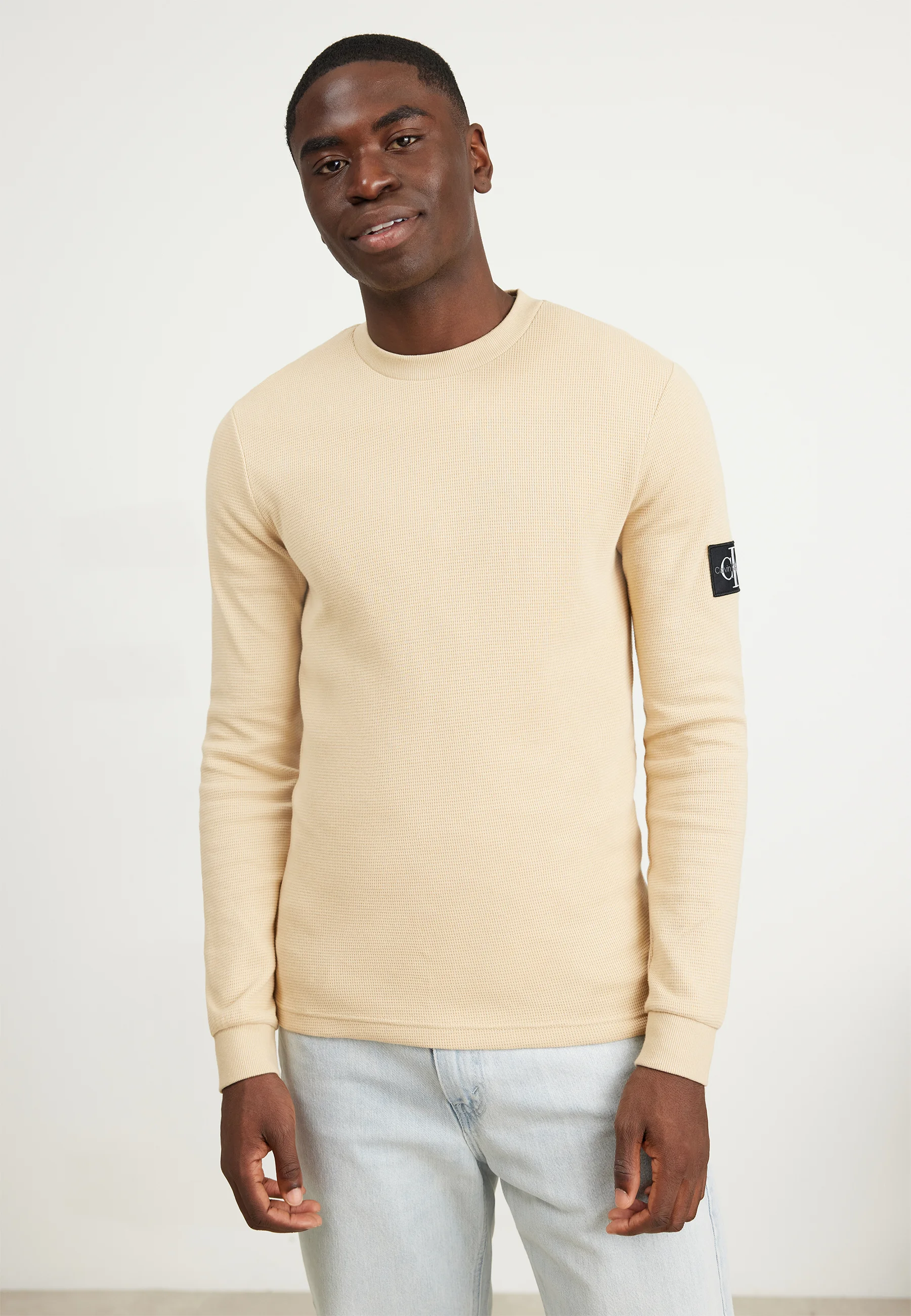 Calvin Klein Jeans BADGE WAFFLE - Suéter